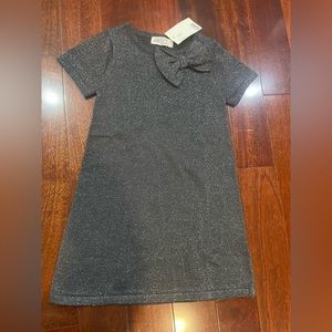 Girls Glitter Black Dress